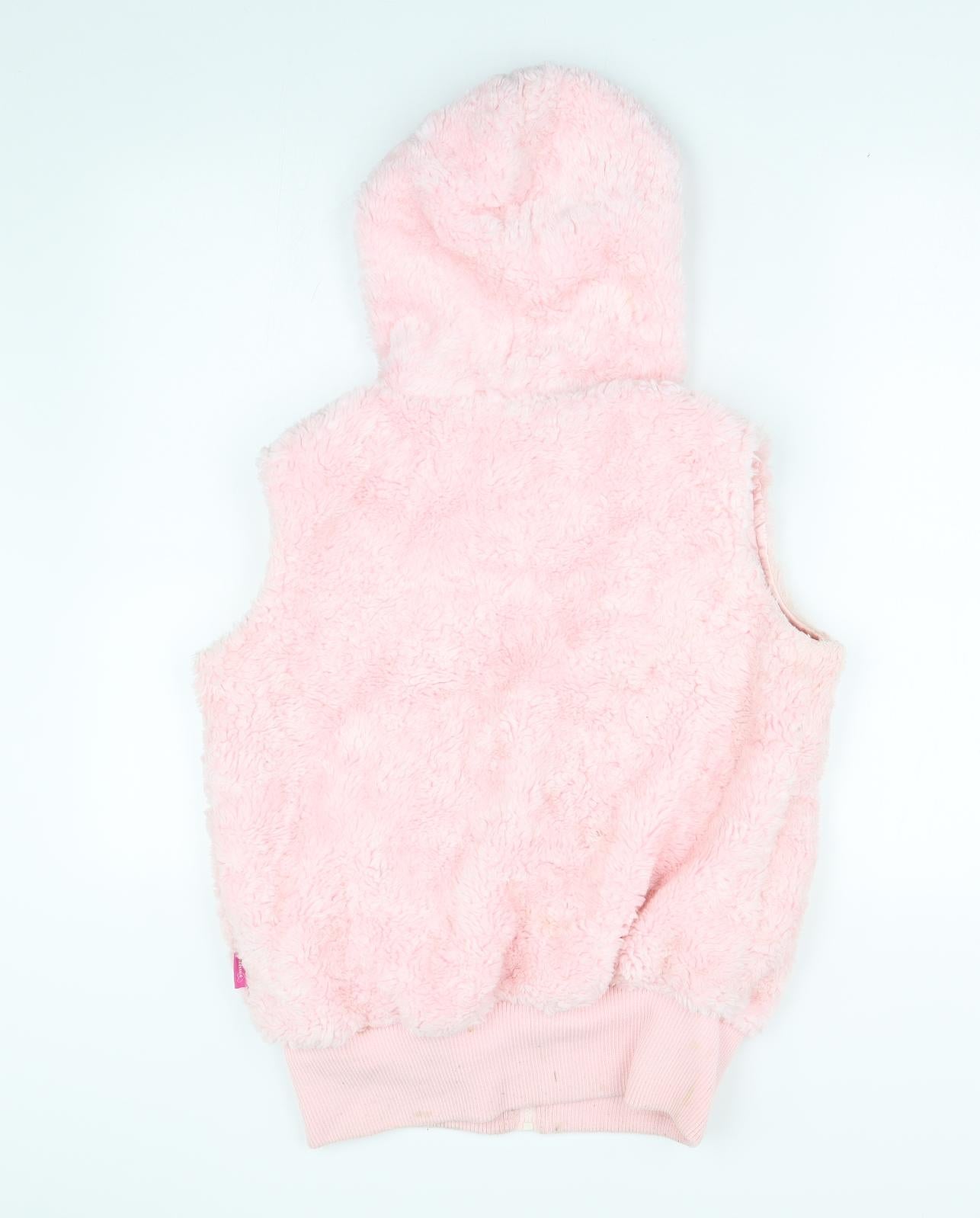 Pineapple Girls Pink  Fleece Gilet Waistcoat Size 15-16 Years