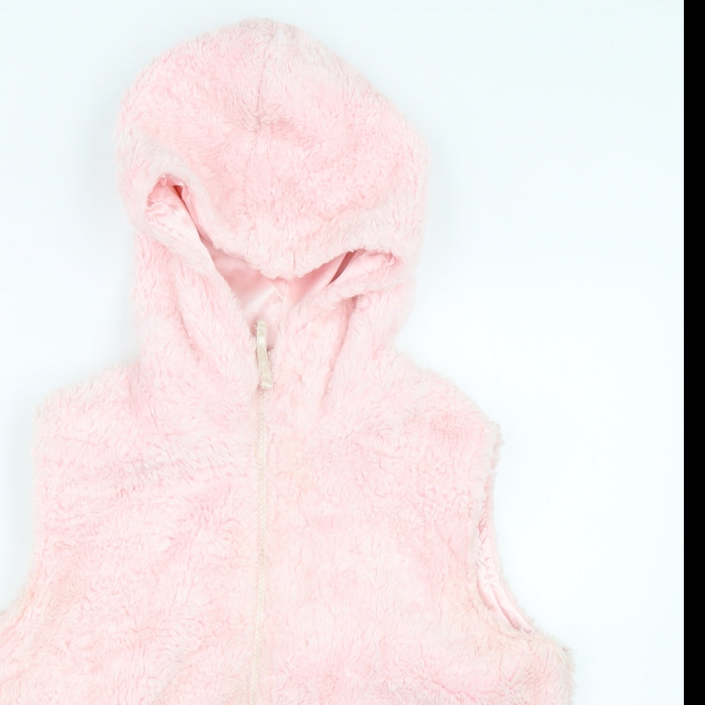 Pineapple Girls Pink  Fleece Gilet Waistcoat Size 15-16 Years
