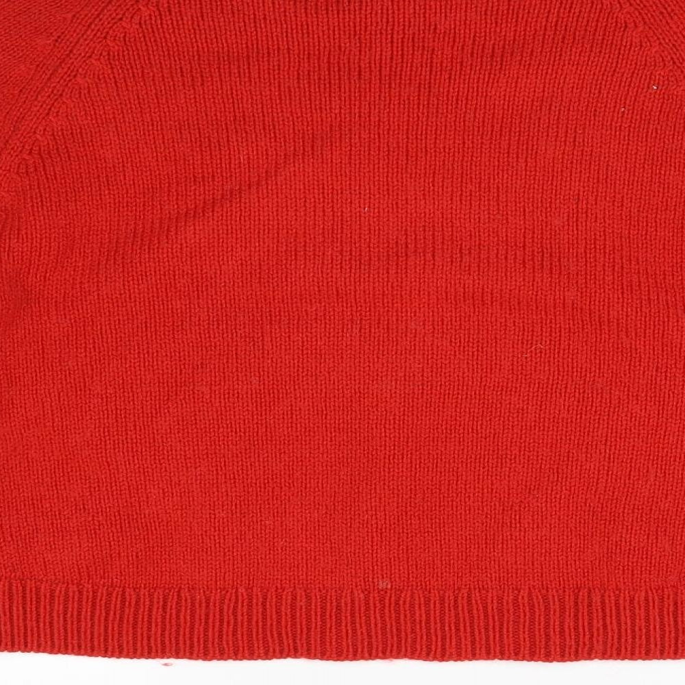 Per Una Womens Red  Knit Pullover Jumper Size 10