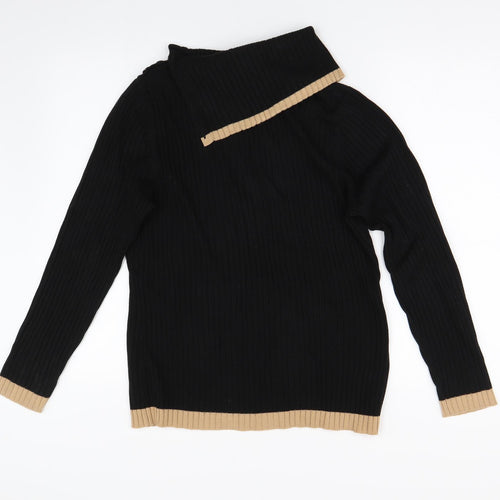 BHS Womens Black  Knit Pullover Jumper Size 18