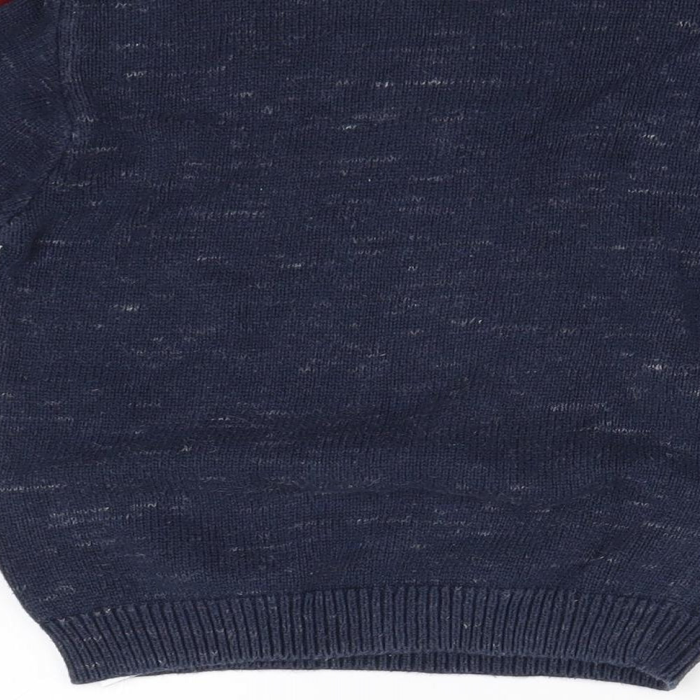 George Boys Blue  Knit Pullover Jumper Size 4-5 Years  - Dinosaur