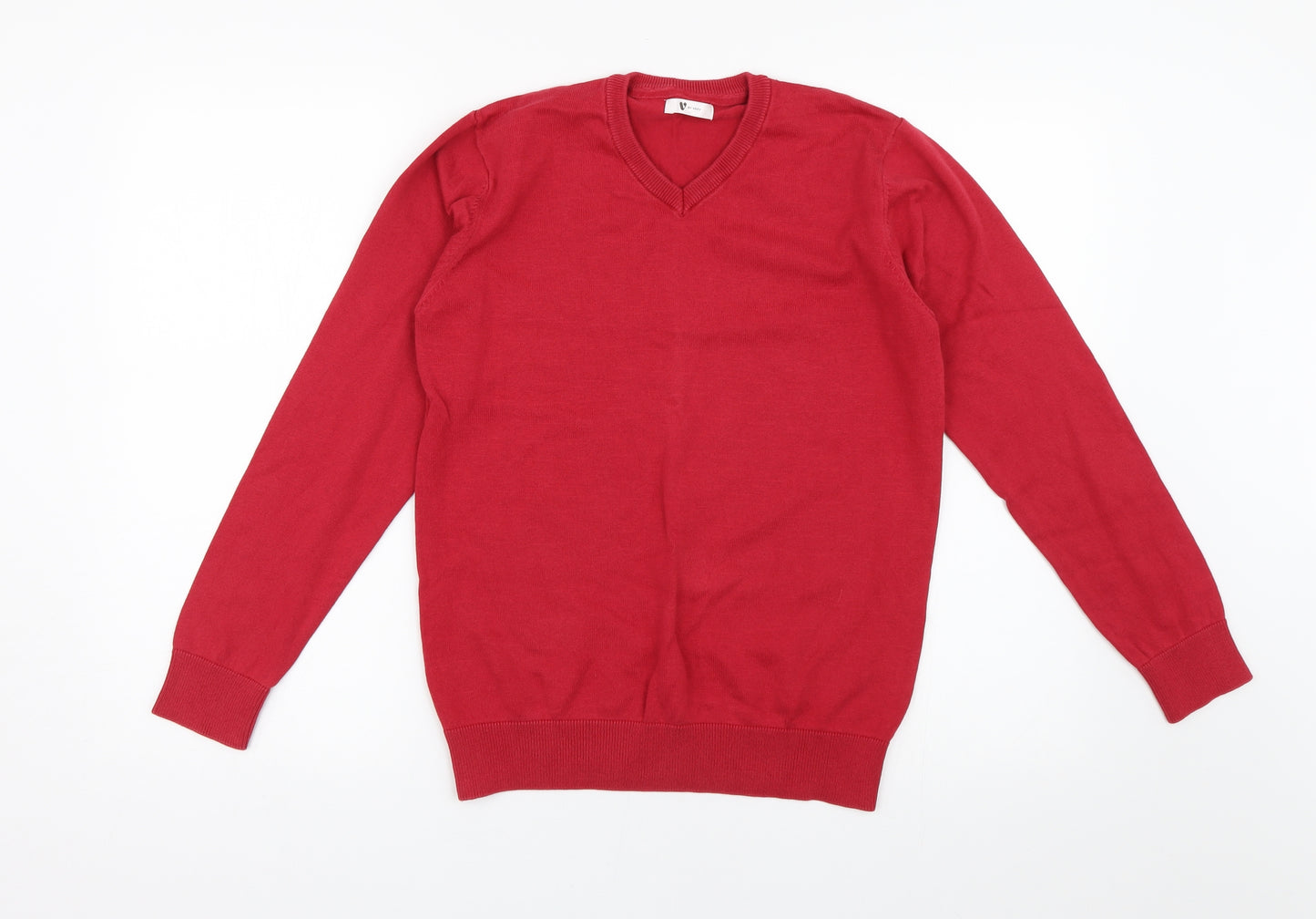 Very Boys Red  Knit Pullover Jumper Size 12-13 Years