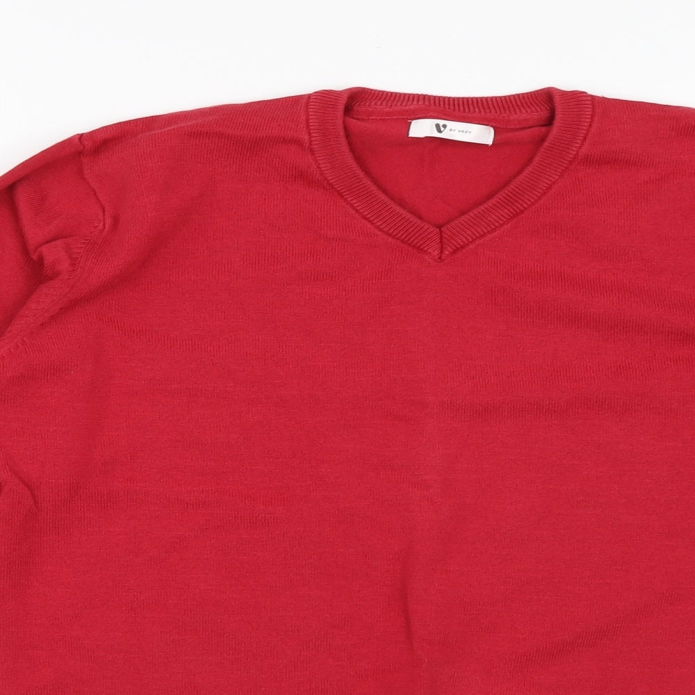 Very Boys Red  Knit Pullover Jumper Size 12-13 Years