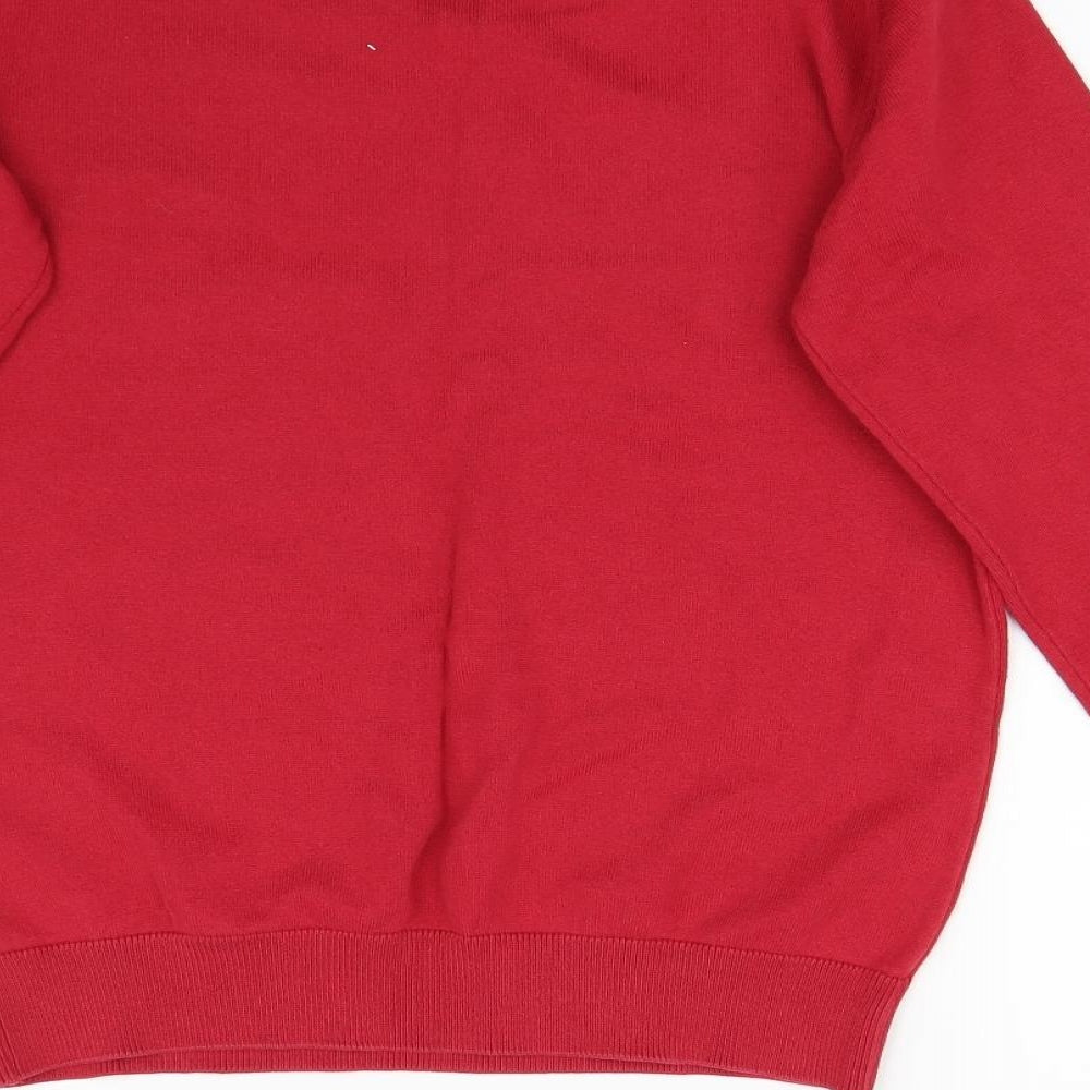 Very Boys Red  Knit Pullover Jumper Size 12-13 Years