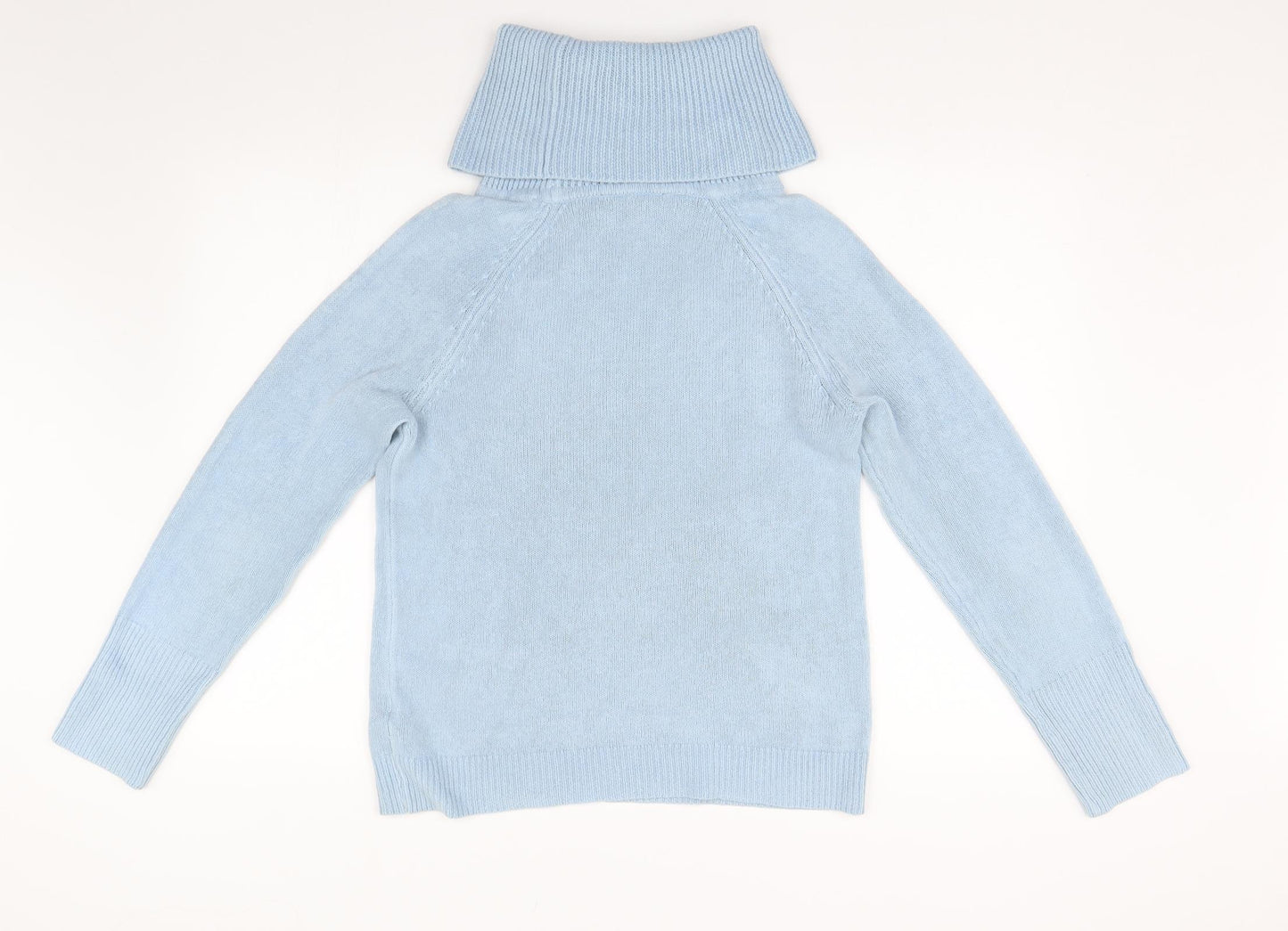 Love Knitwear Womens Blue  Knit Pullover Jumper Size 10