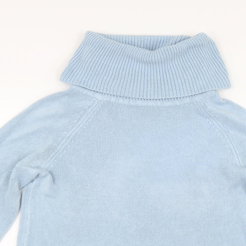 Love Knitwear Womens Blue  Knit Pullover Jumper Size 10