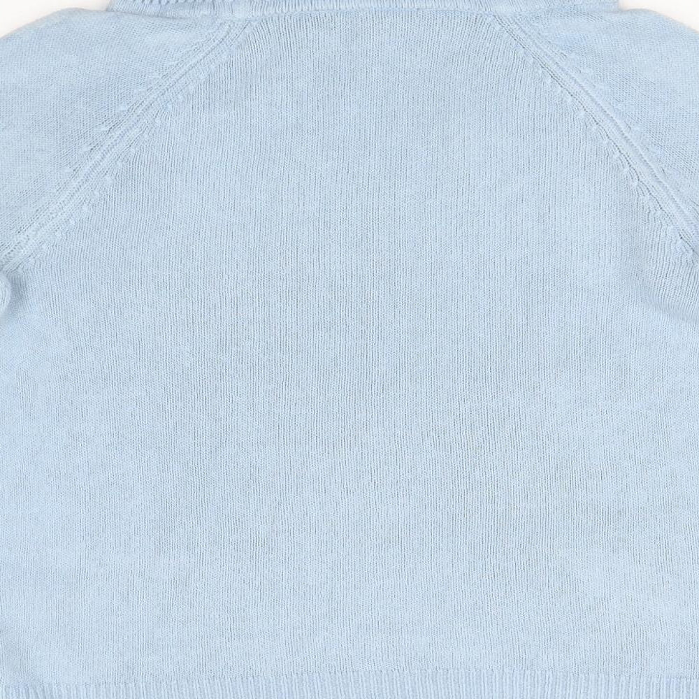 Love Knitwear Womens Blue  Knit Pullover Jumper Size 10