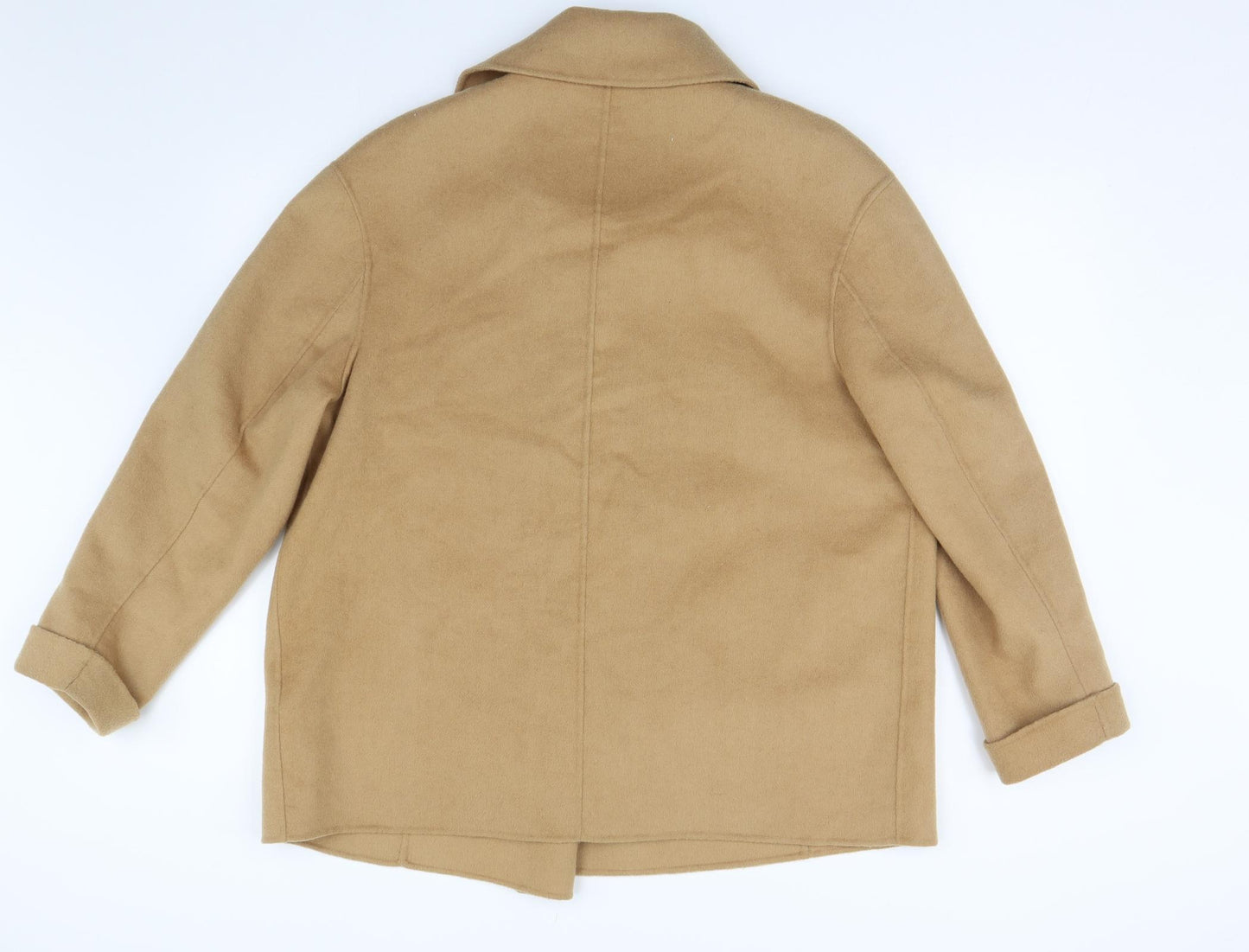 M&S Womens Brown   Overcoat Coat Size 14