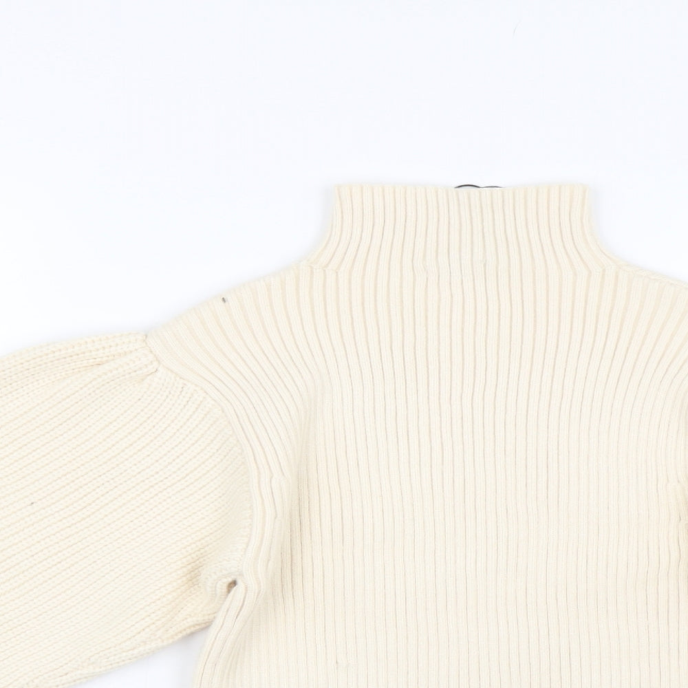 Zara Womens Beige  Knit Pullover Jumper Size S