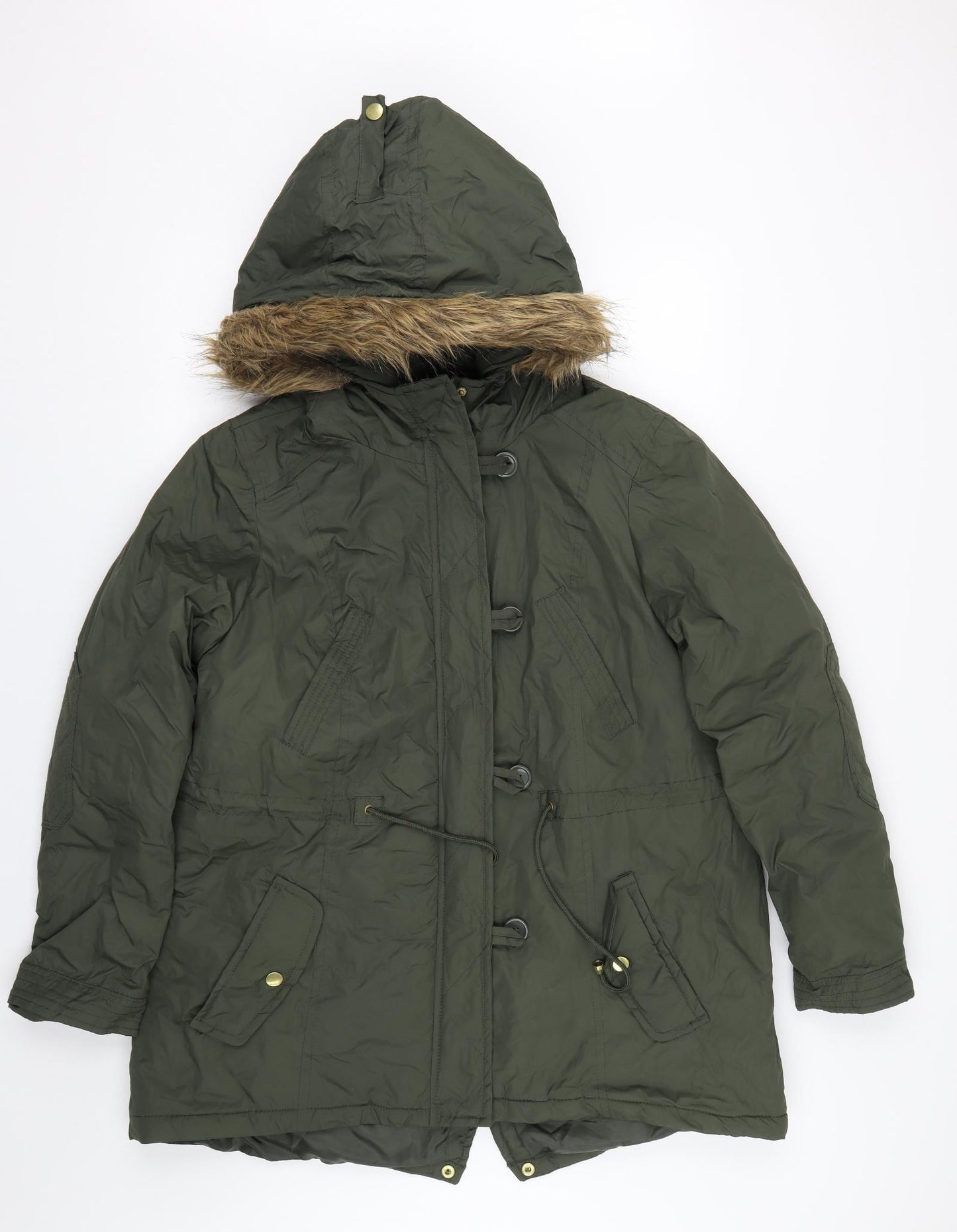 Primark Womens Green   Parka Coat Size 20