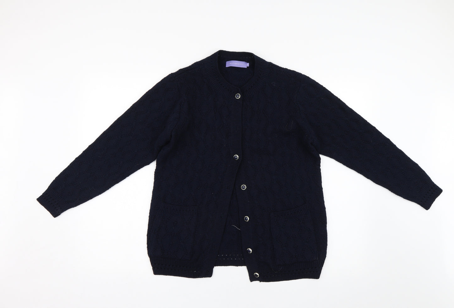 Autonomy Womens Blue  Knit Cardigan Jumper Size S