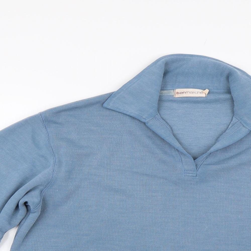 Bonmarché Womens Blue   Basic Polo Size M