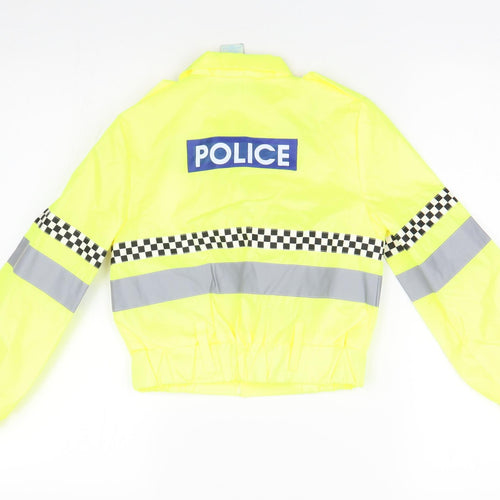 I Want to Be Boys Yellow   Jacket  Size 5-6 Years  - Police Fancy Dress