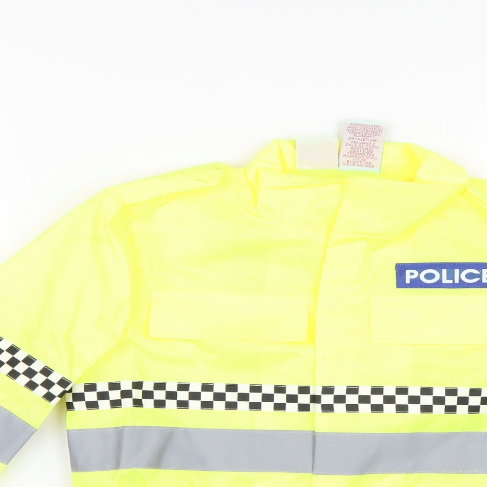 I Want to Be Boys Yellow   Jacket  Size 5-6 Years  - Police Fancy Dress