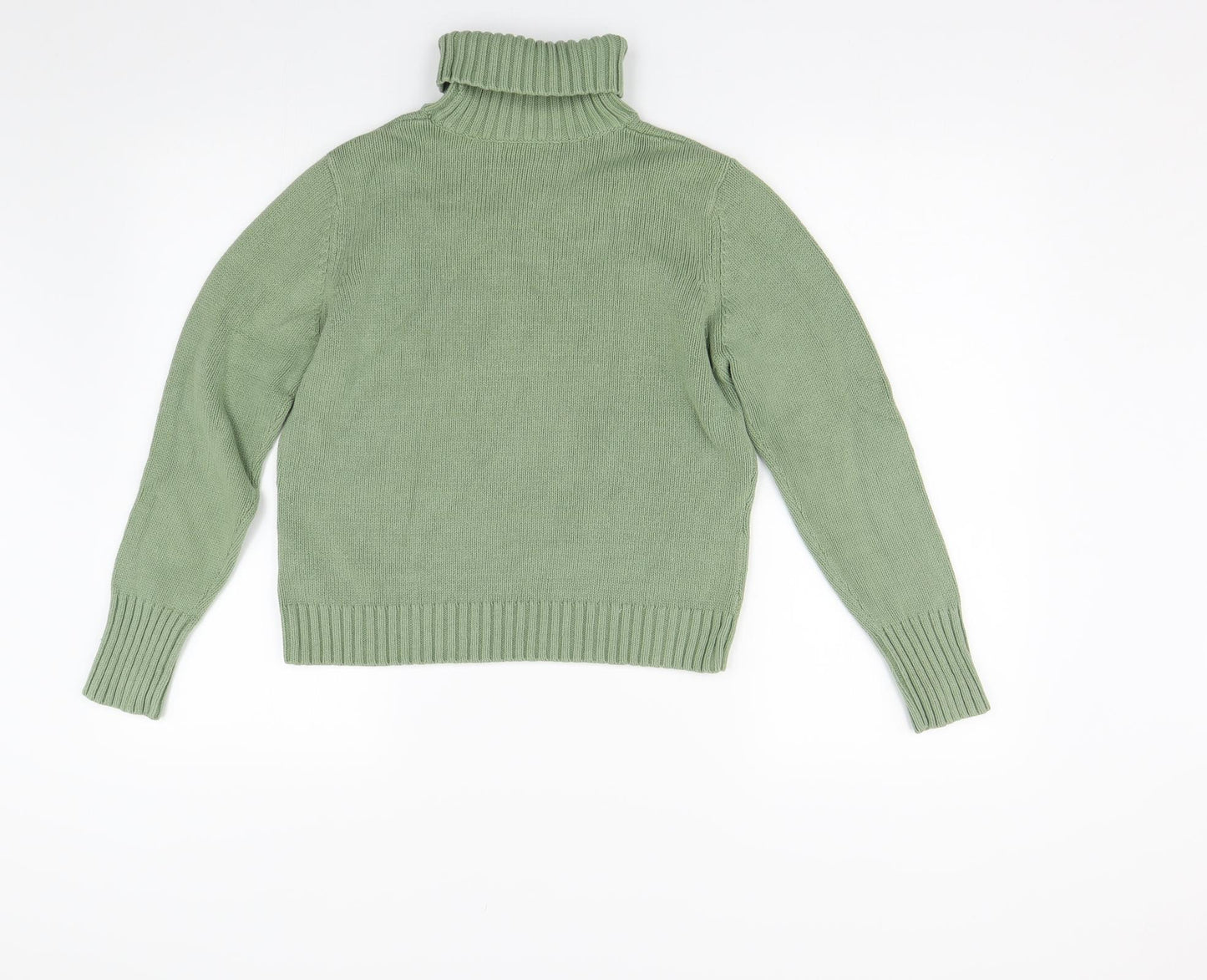 M&S Womens Green  Knit Pullover Jumper Size 14