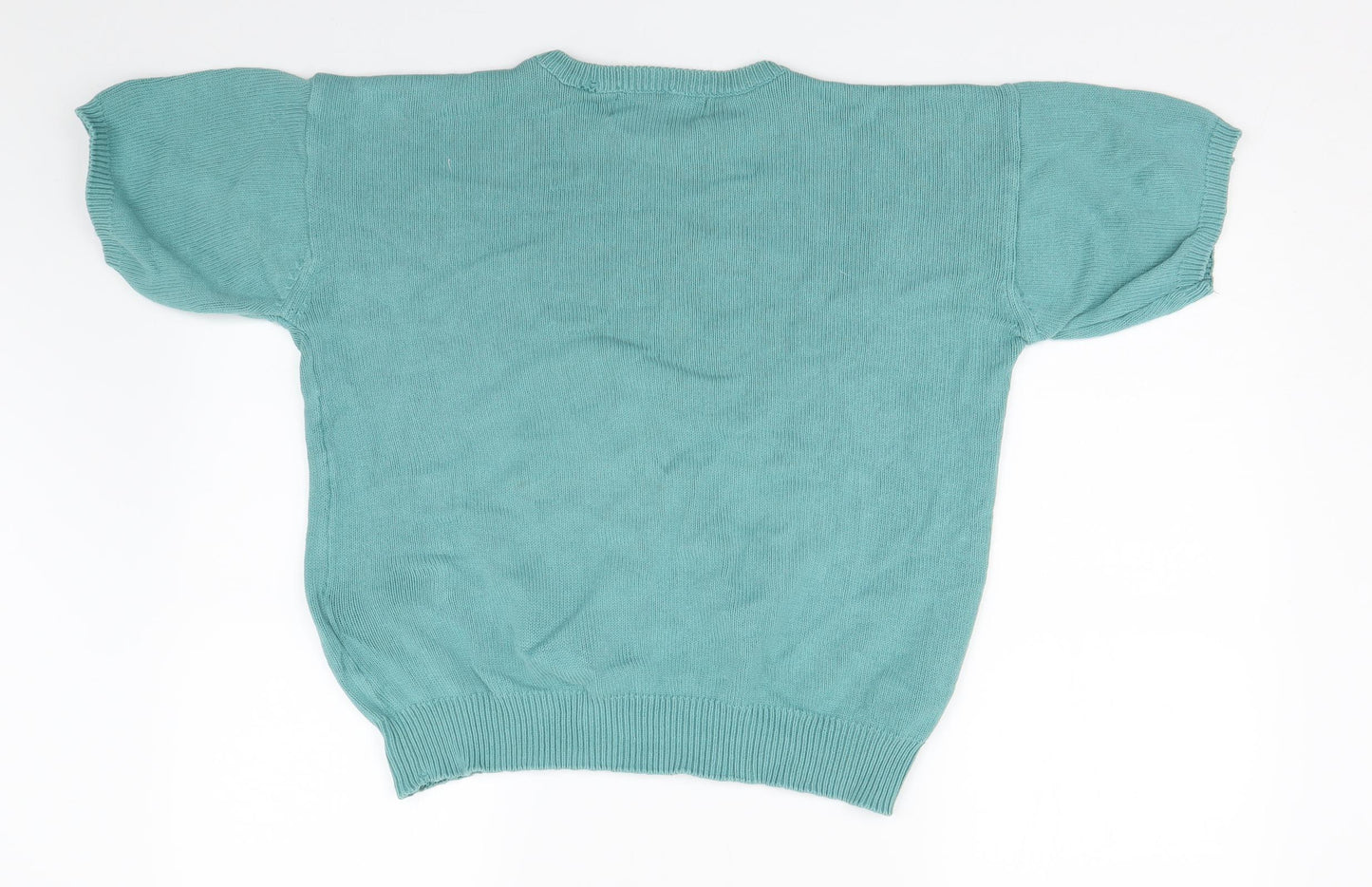 Compliments Womens Green  Knit Pullover Jumper Size M