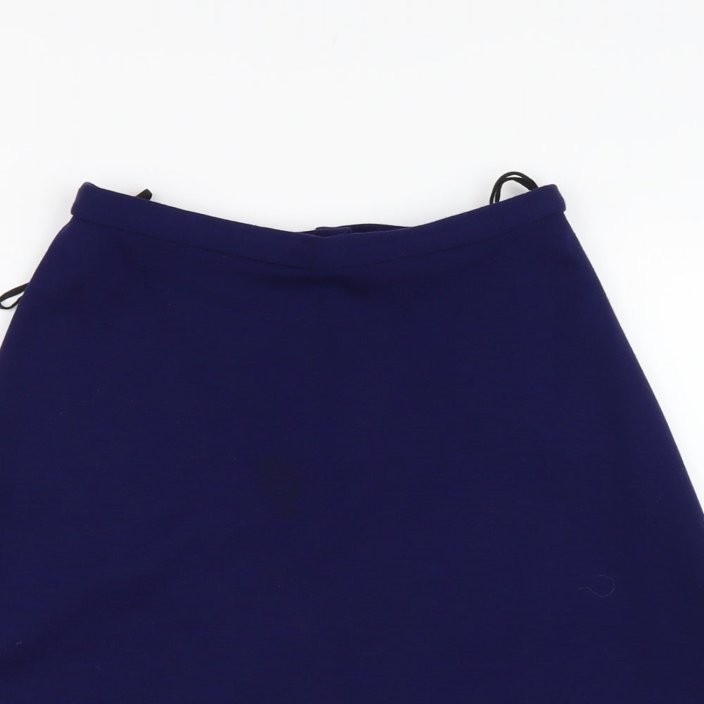 Preworn Womens Blue   A-Line Skirt Size 14