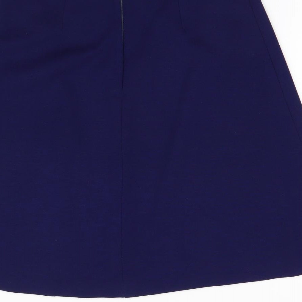 Preworn Womens Blue   A-Line Skirt Size 14
