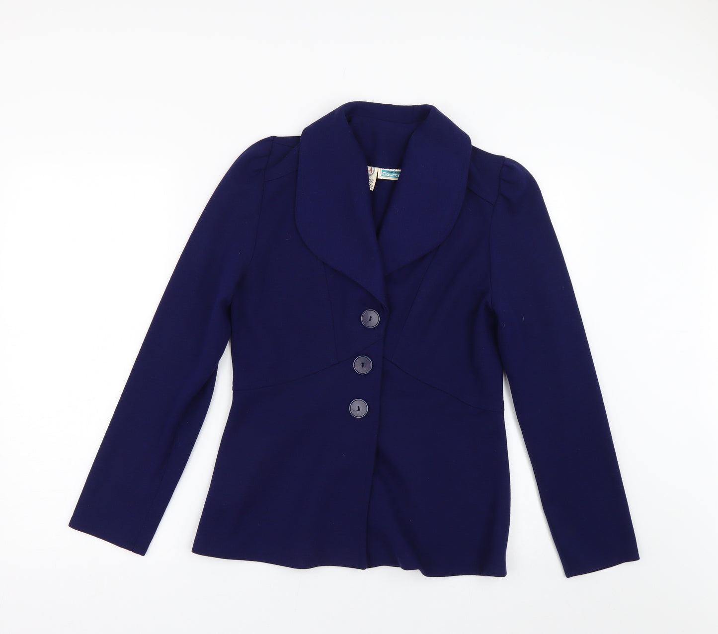 C&A Womens Blue  Jersey Jacket Blazer Size 14
