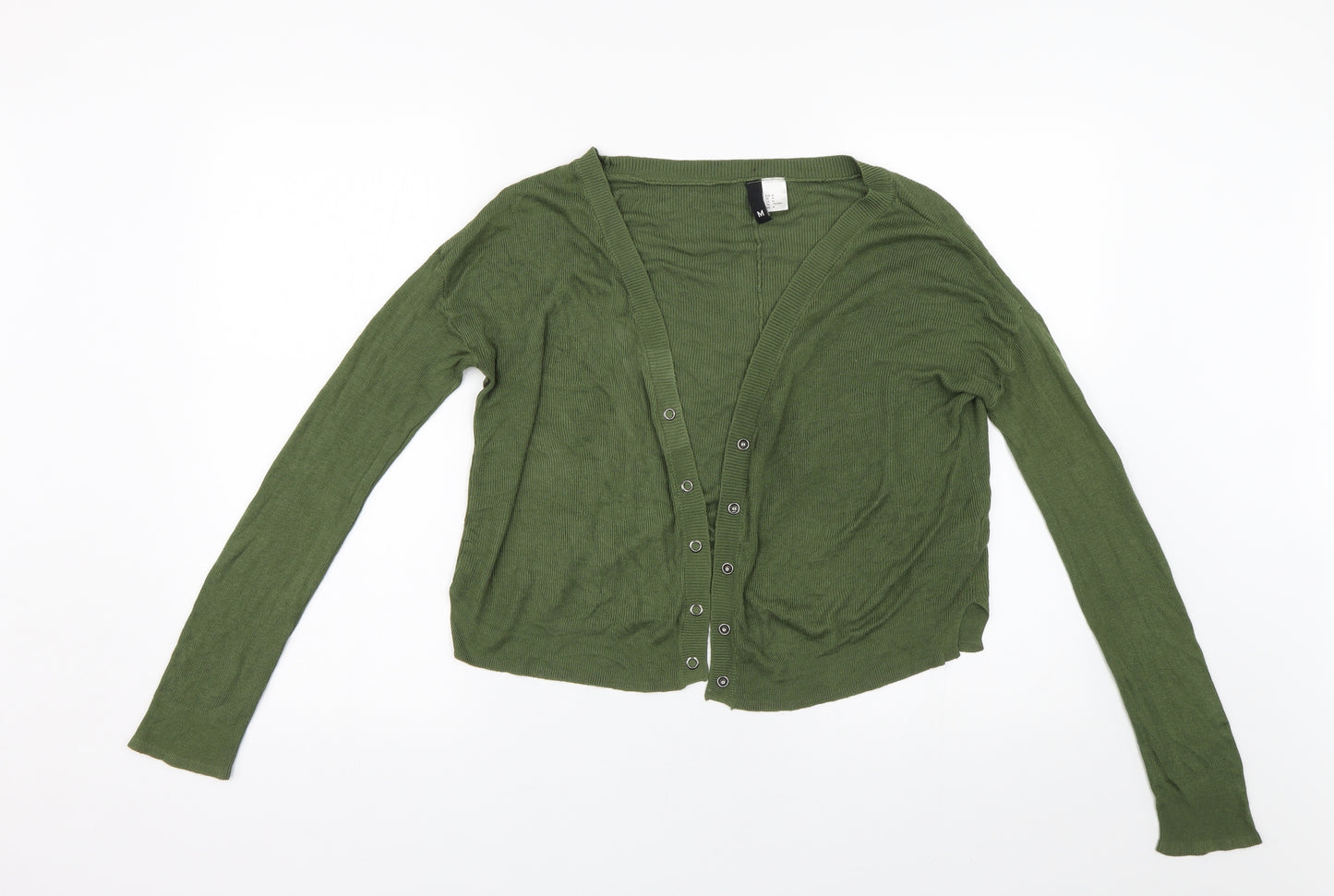 H&M Womens Green   Cardigan Jumper Size M