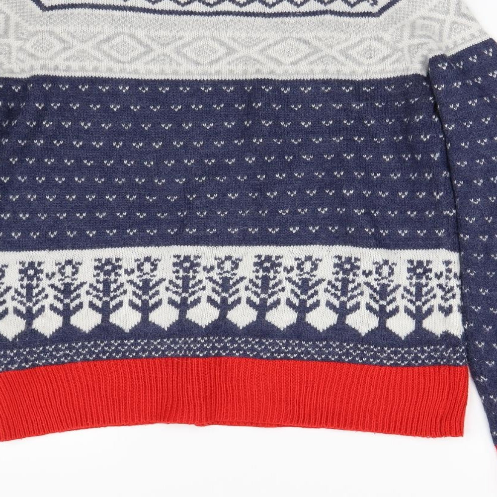 F&F Womens Multicoloured  Knit Pullover Jumper Size 12