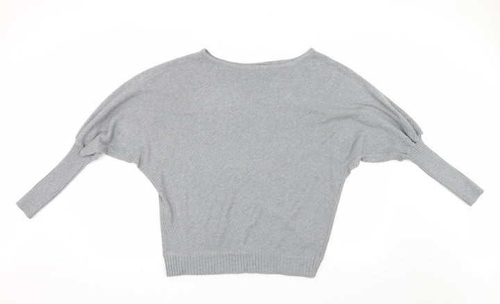 Yoins Womens Grey  Knit Pullover Jumper Size M  - Bat Wing