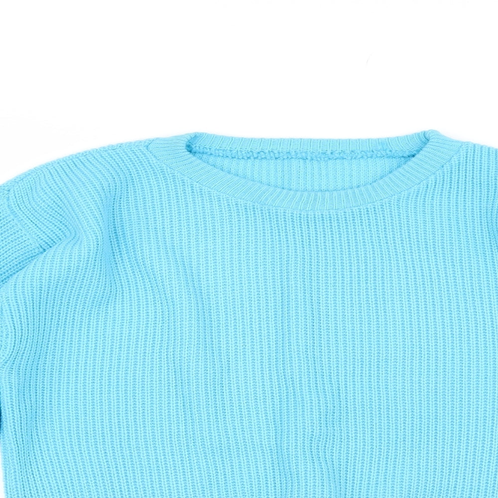 Preworn Womens Blue  Knit Pullover Jumper Size S