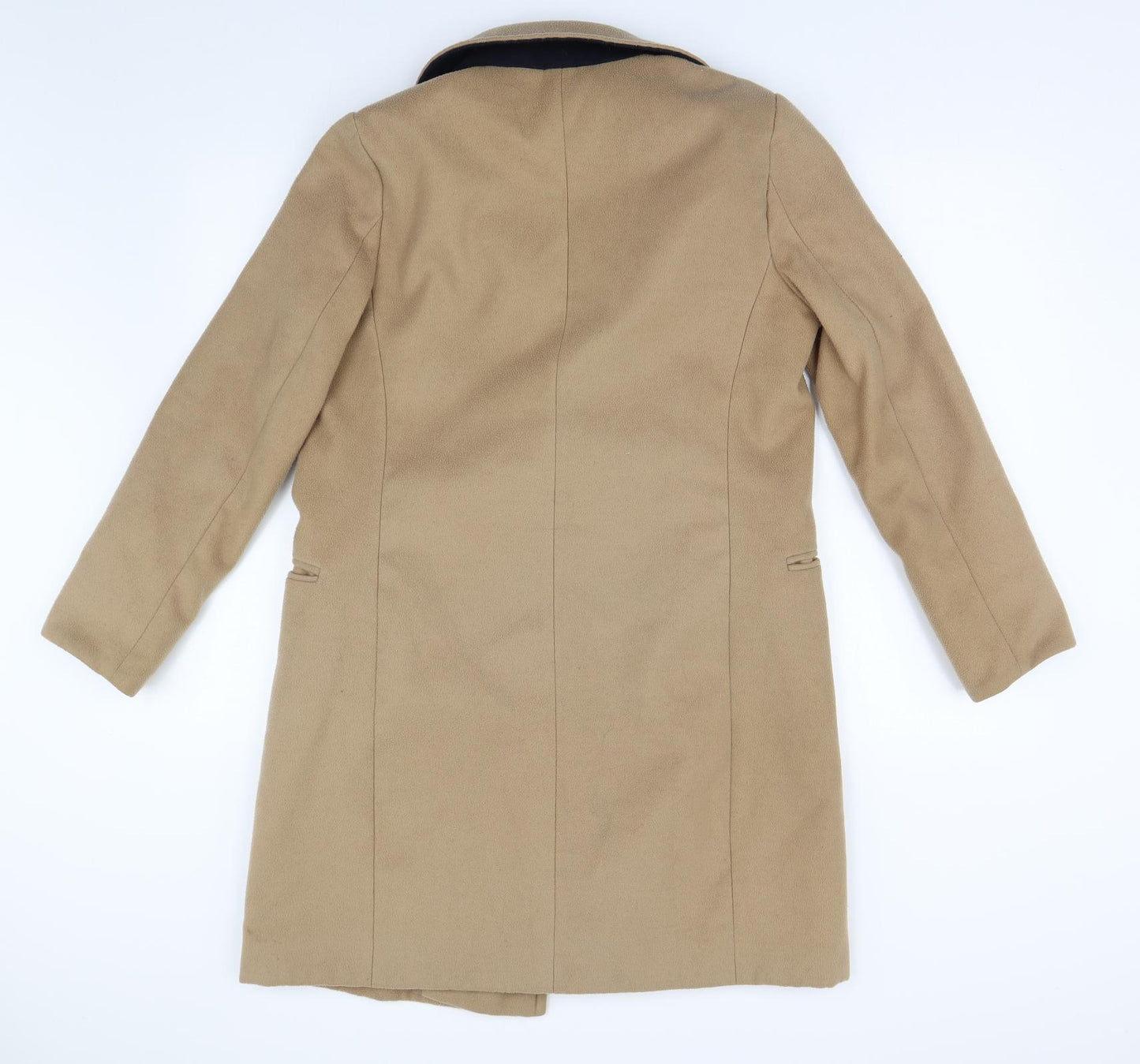Topshop Womens Brown   Overcoat Coat Size 10  - Double Breasted