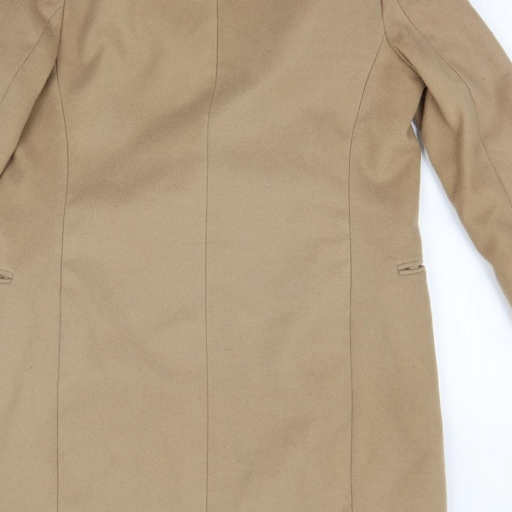 Topshop Womens Brown   Overcoat Coat Size 10  - Double Breasted