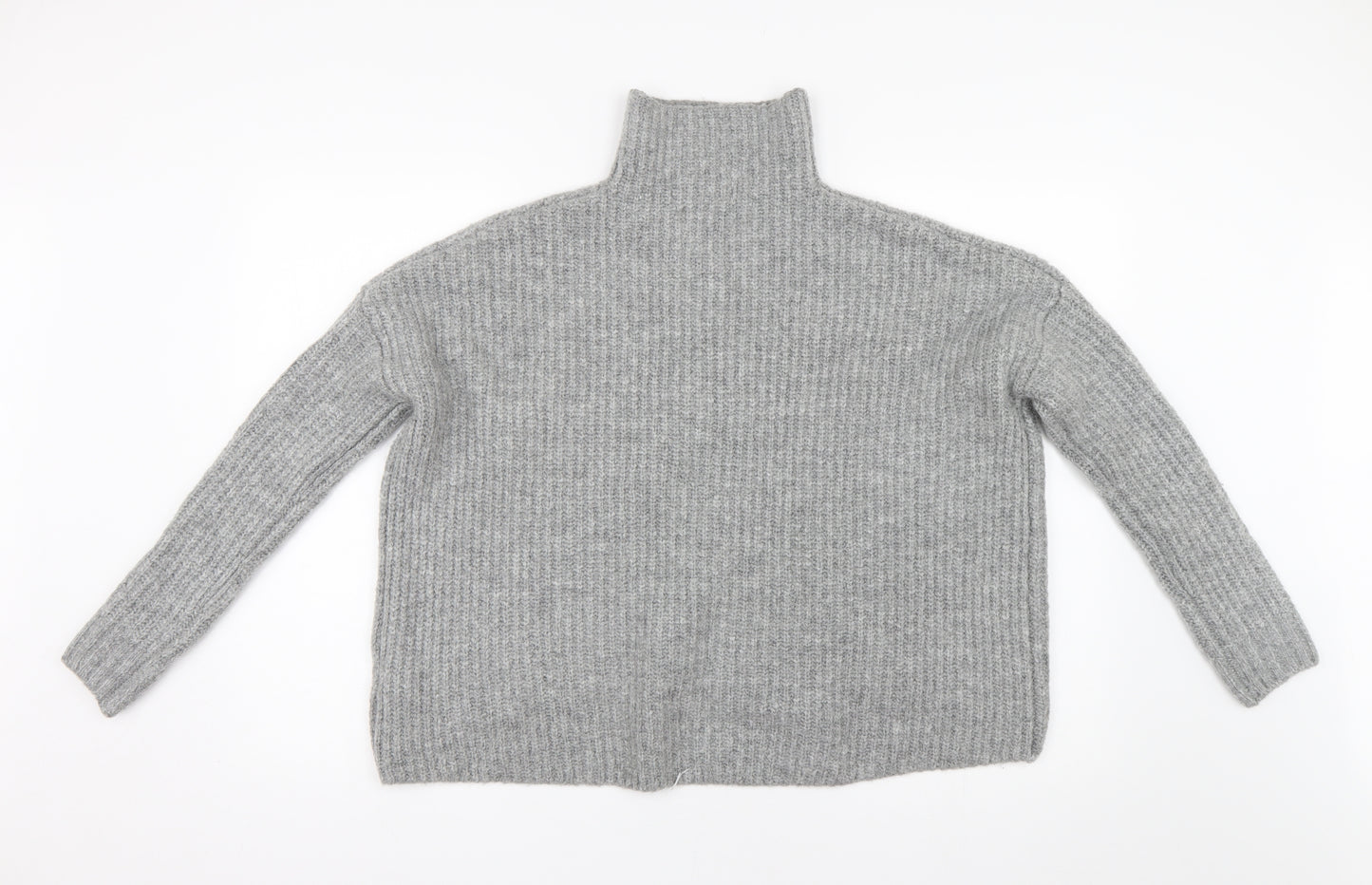 H&M Womens Grey  Knit Pullover Jumper Size XS