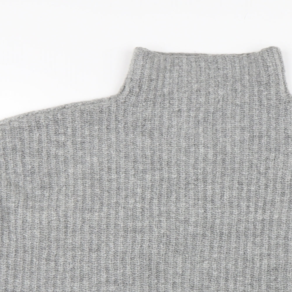 H&M Womens Grey  Knit Pullover Jumper Size XS