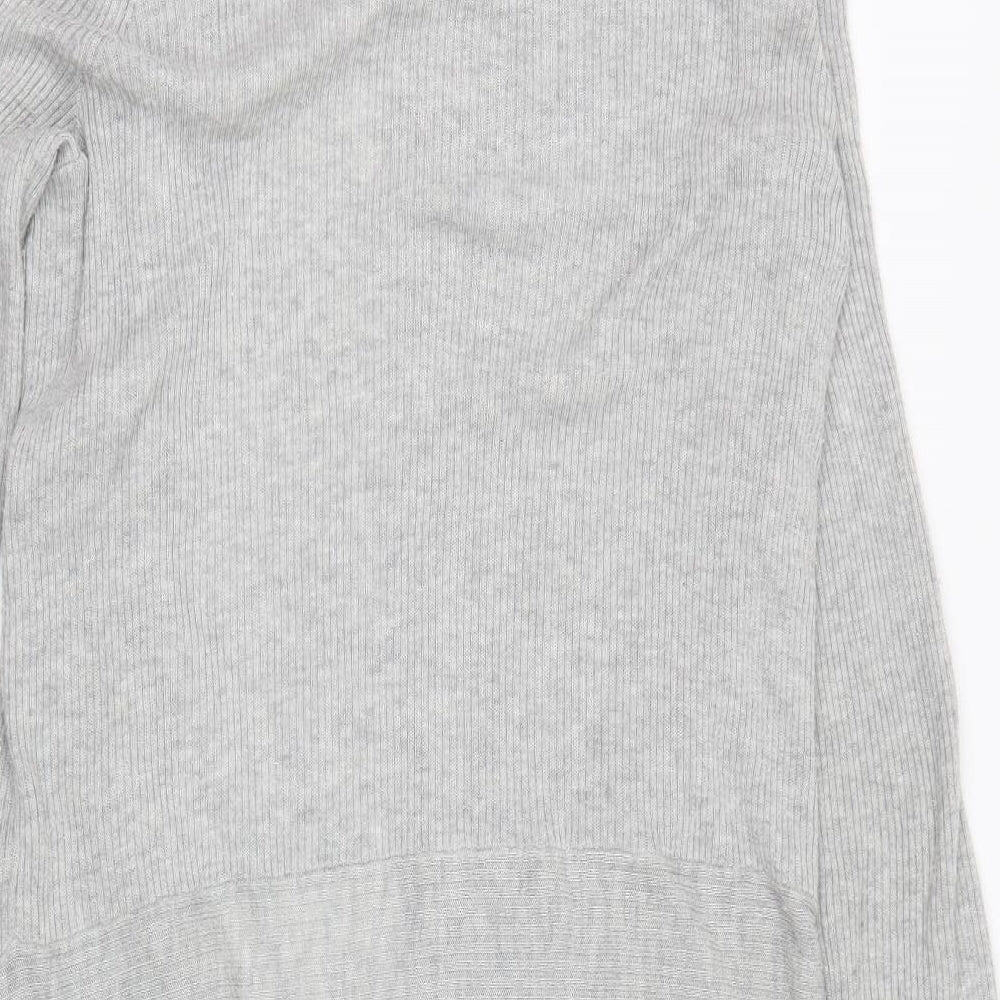 TU Womens Grey  Knit Cardigan Jumper Size 12