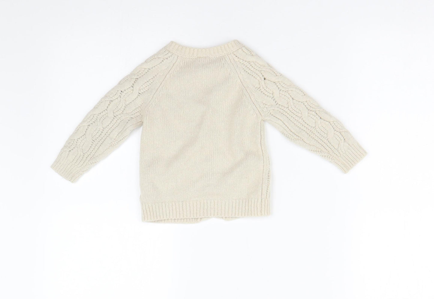 TU Baby Beige  Knit Cardigan Jumper Size 12-18 Months