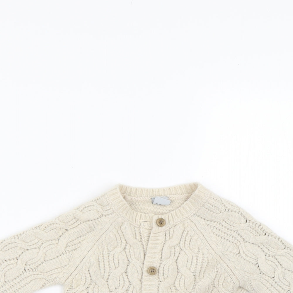 TU Baby Beige  Knit Cardigan Jumper Size 12-18 Months
