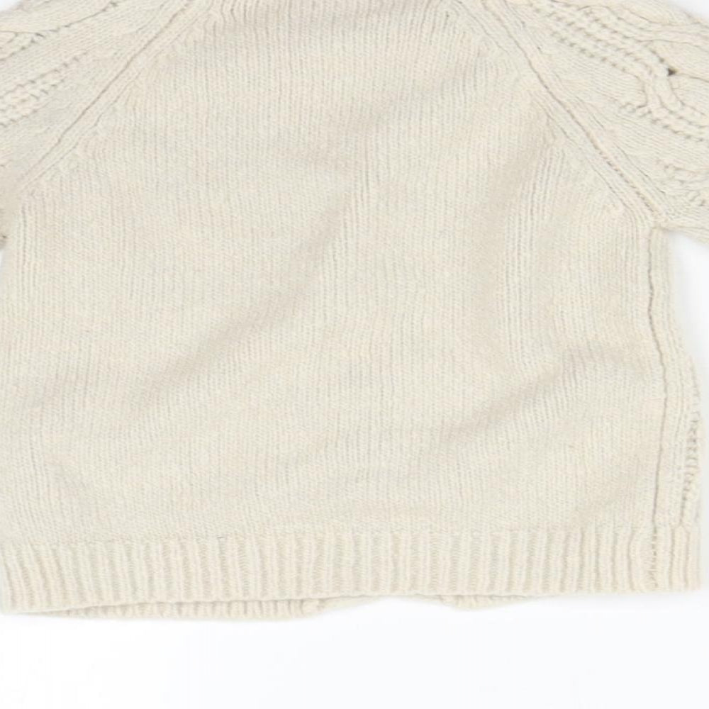TU Baby Beige  Knit Cardigan Jumper Size 12-18 Months