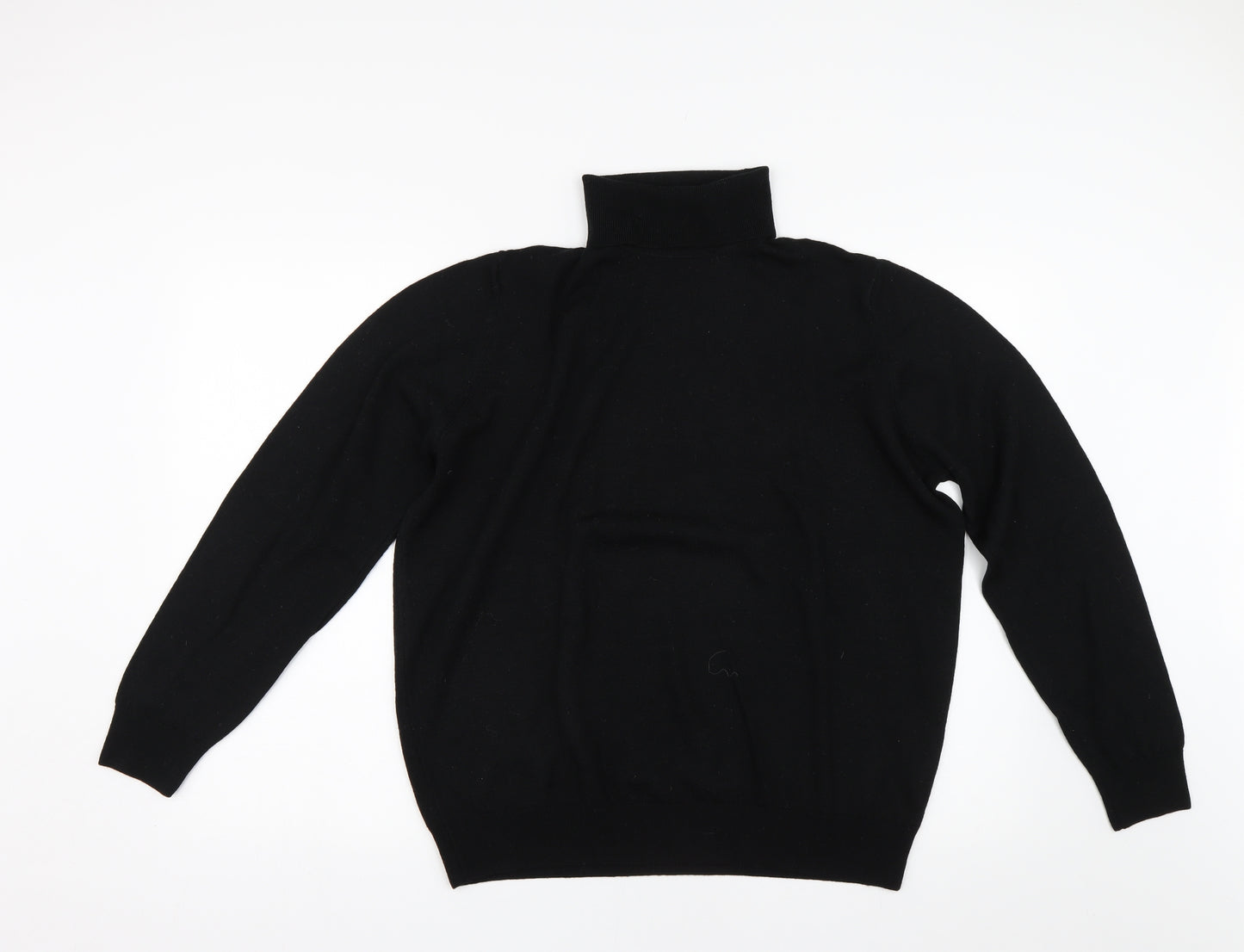 M&S Womens Black  Knit Pullover Jumper Size 18