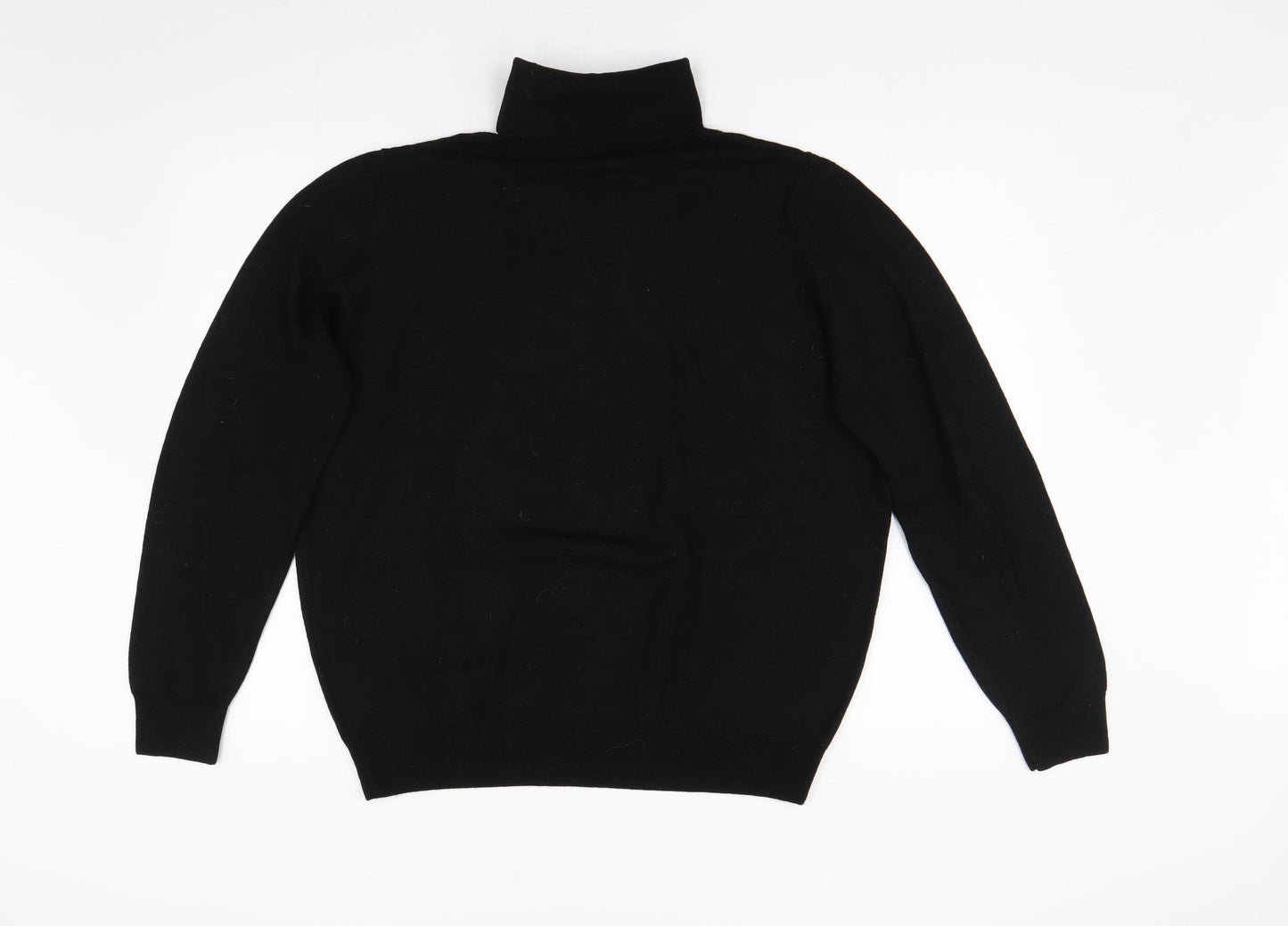 M&S Womens Black  Knit Pullover Jumper Size 18
