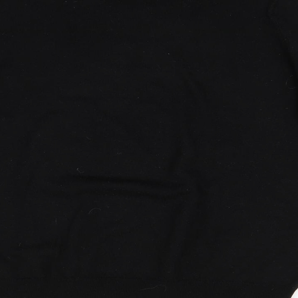 M&S Womens Black  Knit Pullover Jumper Size 18