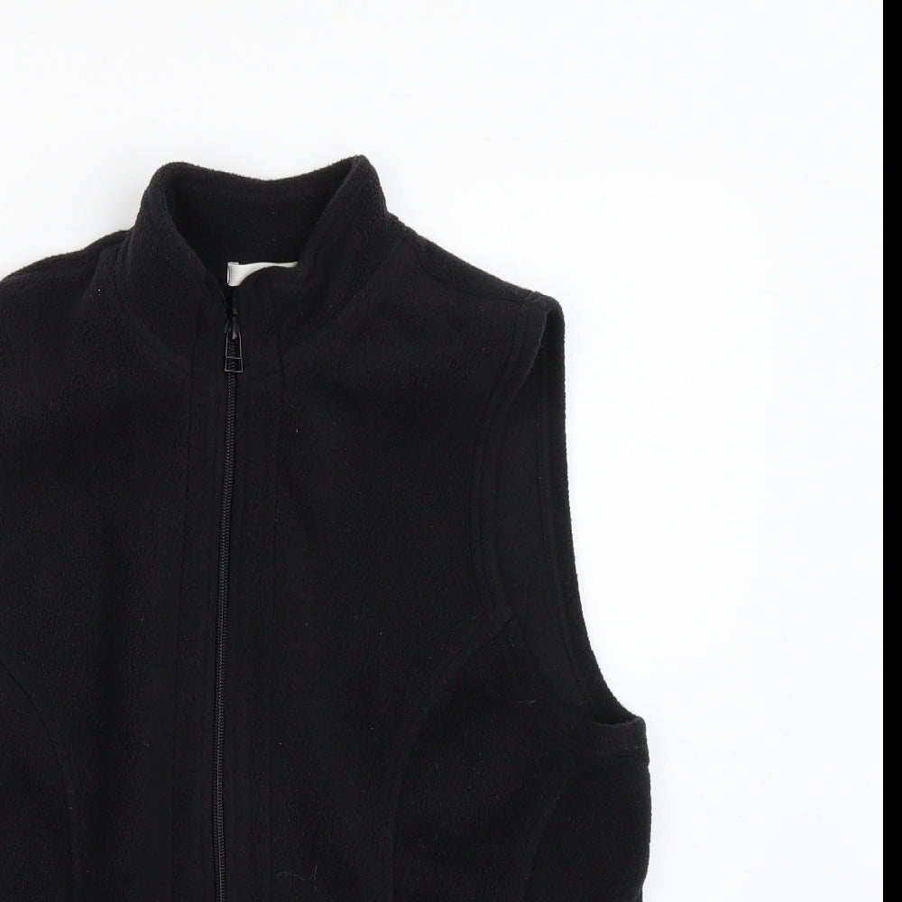 George Womens Black  Fleece Gilet Waistcoat Size L