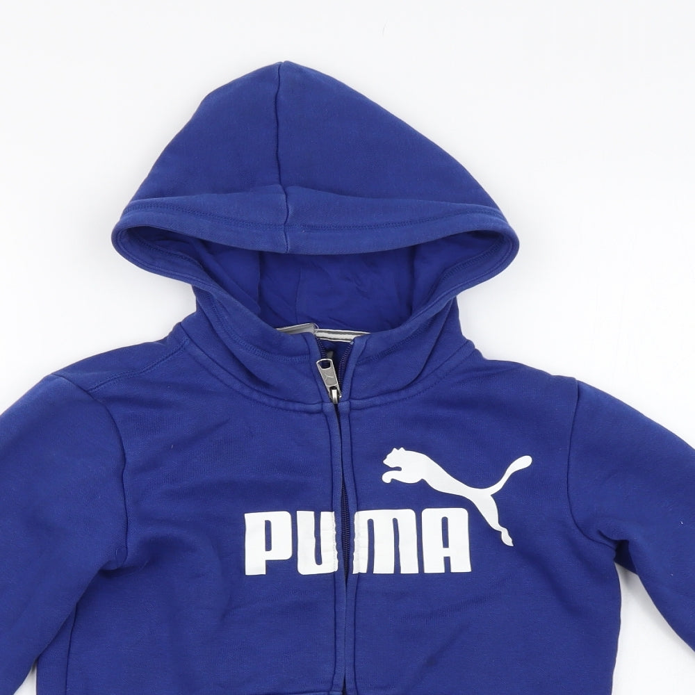 PUMA Boys Blue   Full Zip Hoodie Size 10 Years