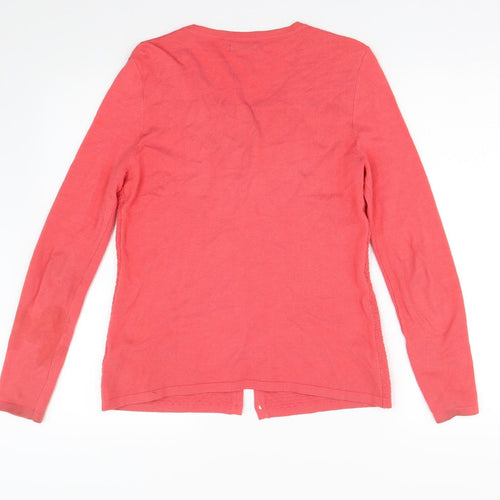 M&Co Womens Pink  Knit Cardigan Jumper Size 10