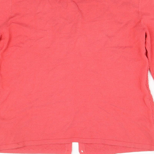 M&Co Womens Pink  Knit Cardigan Jumper Size 10