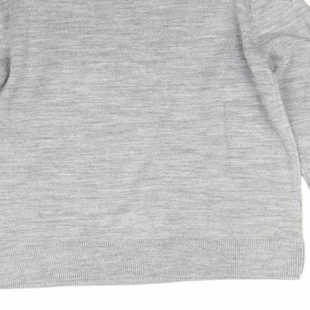 M&S Womens Grey  Knit Pullover Jumper Size S