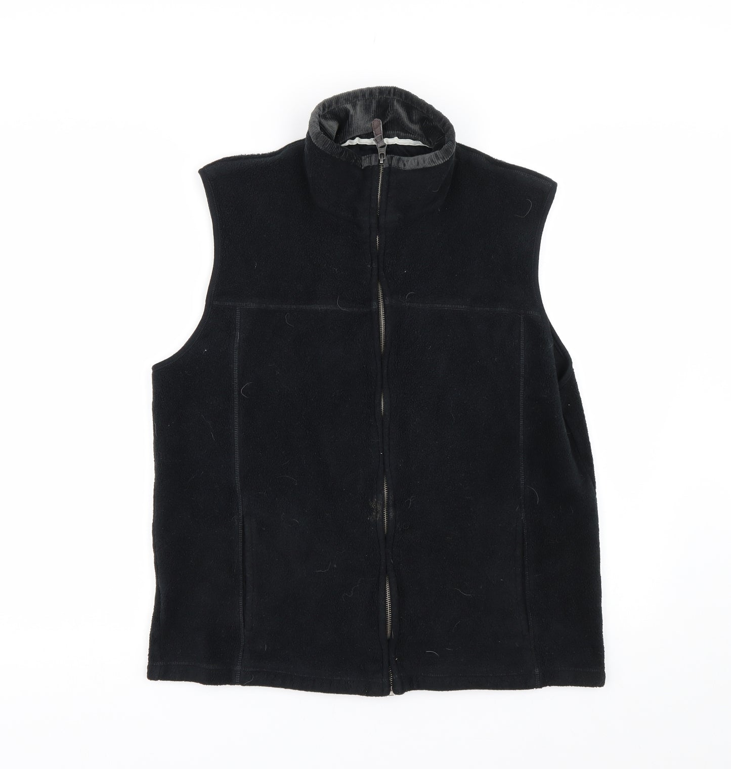 Easy Womens Black  Fleece Gilet Waistcoat Size XL