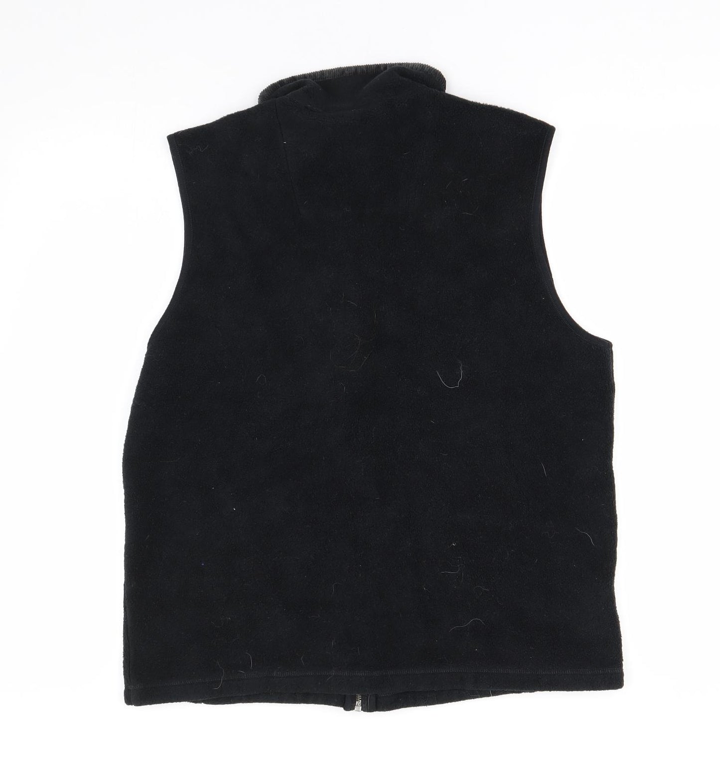 Easy Womens Black  Fleece Gilet Waistcoat Size XL