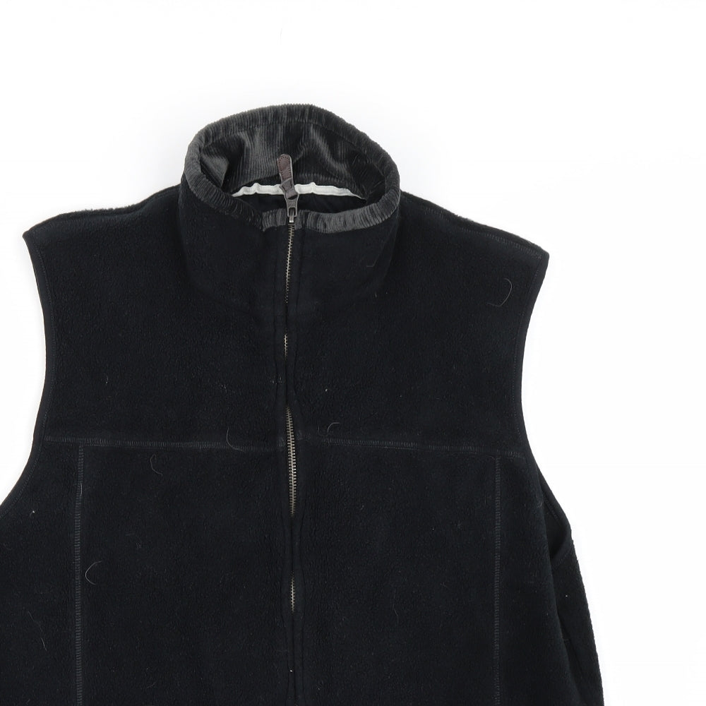 Easy Womens Black  Fleece Gilet Waistcoat Size XL