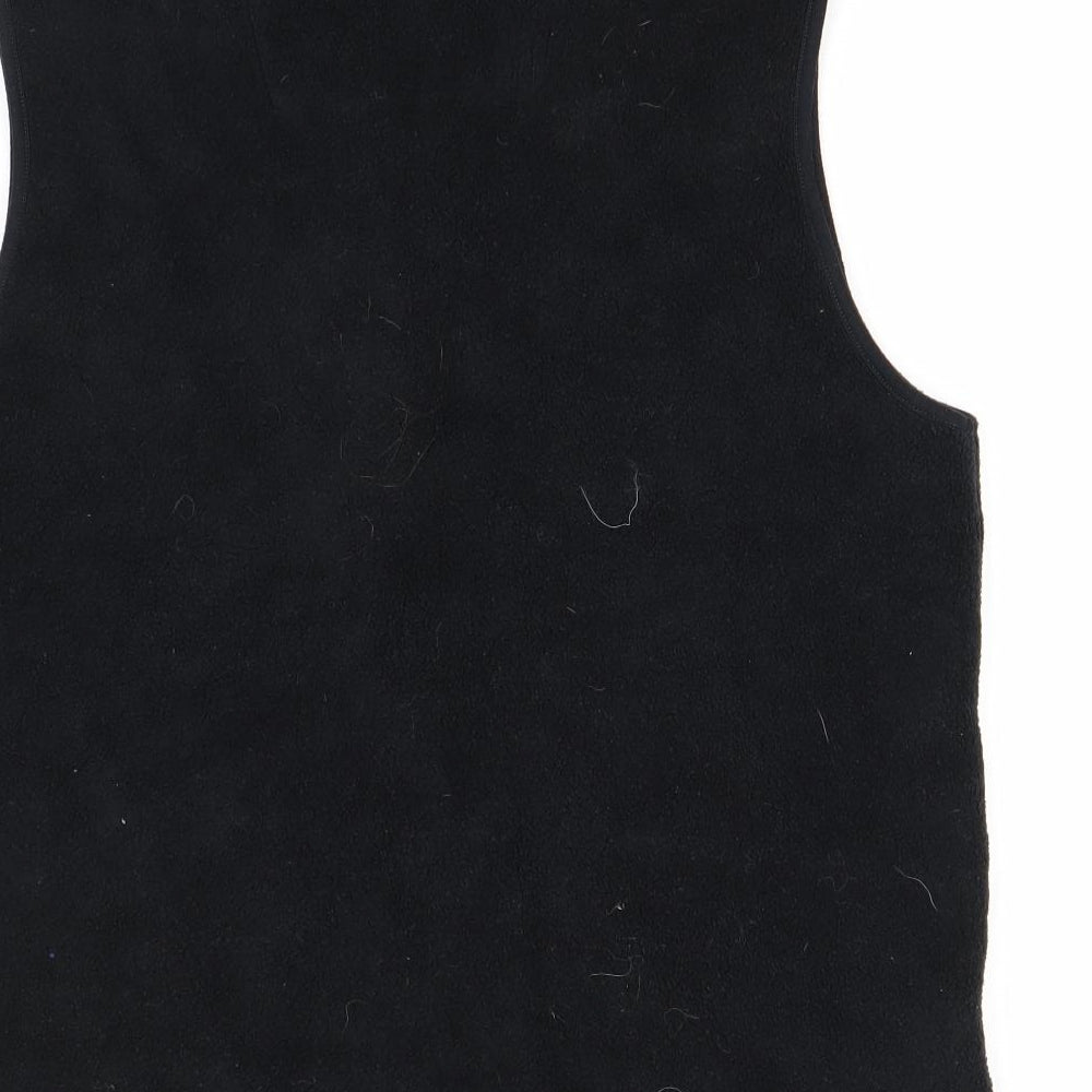 Easy Womens Black  Fleece Gilet Waistcoat Size XL