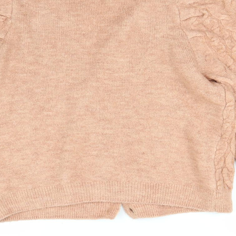 George Womens Orange  Knit Cardigan Jumper Size M