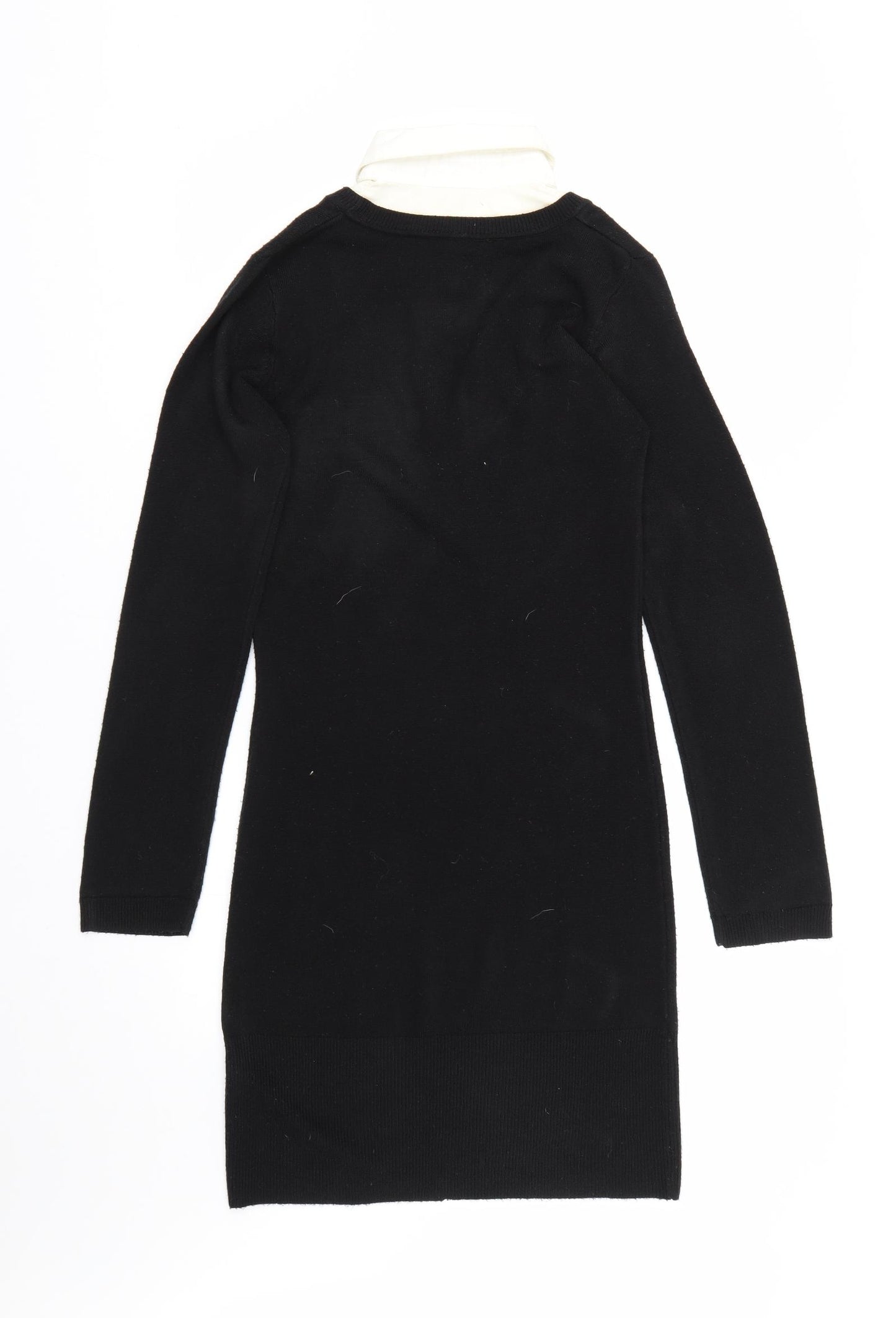 Primark Womens Black  Knit Jumper Dress  Size 12