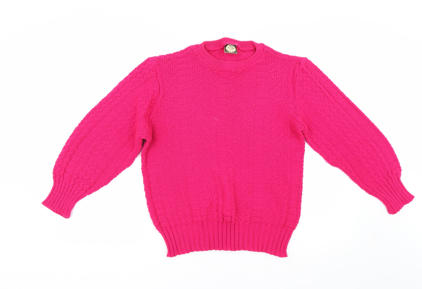 Preworn Womens Pink  Knit Pullover Jumper Size 12